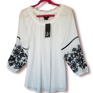 Light Breezy Long Sleeve Blouse, size: L